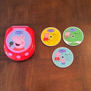 Children's Music CD player Peppa Pig with 3 Discs